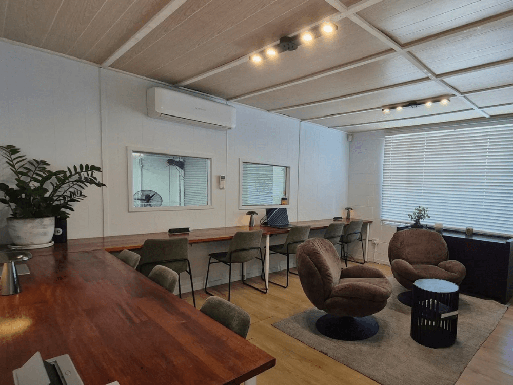 The Executive Lounge room at Brotherhood Gym in Burleigh, where free business coaching on the Gold Coast runs every Monday night